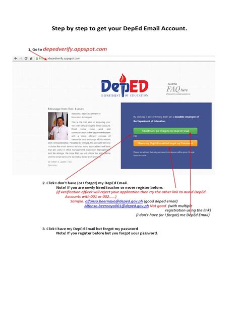 depedverify.appspot.com login|Step by Step To Get Your DepEd Email Account PDF .